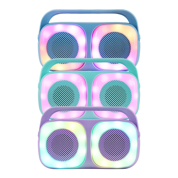 Fussion ISP-22005 Bocina Portátil 2X2" 10 000W P.M.P.O COLOR VIBES