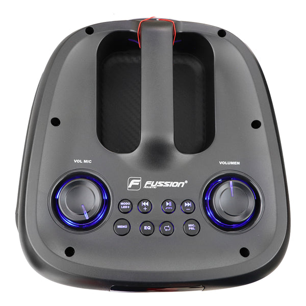 Fussion ISP-24MUNA Bafle Amplificado Potencia Descomunal De 40 000W P.M.P.O Con Doble Woofer De 8"