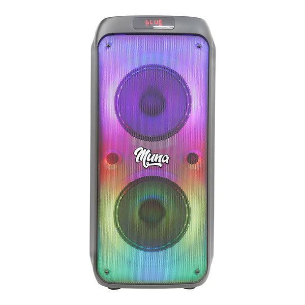 Fussion ISP-24MUNA Bafle Amplificado Potencia Descomunal de 40 000W P.M.P.O con Doble Woofer de 8"