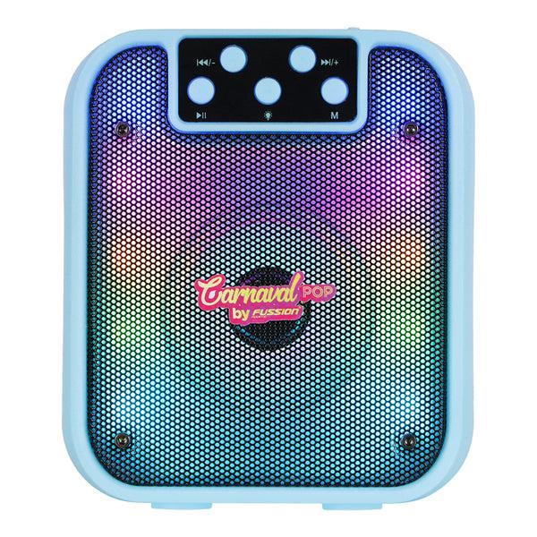 Fussion ISP-3043 ¡Lleva El Espíritu Del Carnaval En Tus Manos Con La Bocina Portátil CARNAVAL POP De 3" Con 5000W P.M.P.O