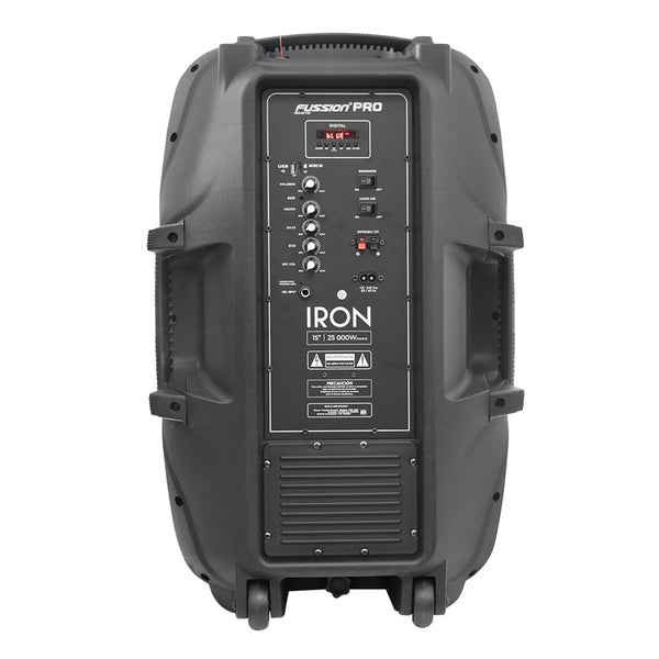 Fussion PBS-1004 IRON Experimenta Un Sonido Potente Con El Bafle Amplificado 15" Y 25 000W P.M.P.O