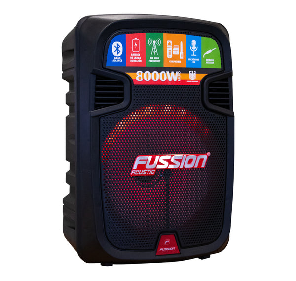 Fussion PBS-12010 Bafle Amplificado 12" 8 000W P.M.P.O