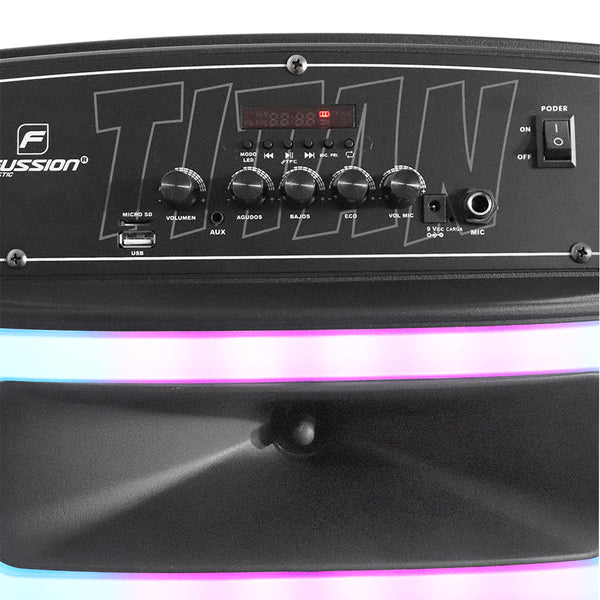 Fussion PBS-12015 Bafle Amplificado TITAN 12" 40 000W P.M.P.O