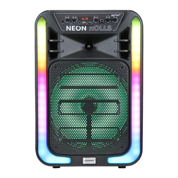 Fussion PBS-12018 Bafle Amplificado De 12" Y 25 000W P.M.P.O De Potencia NEON ROLLS