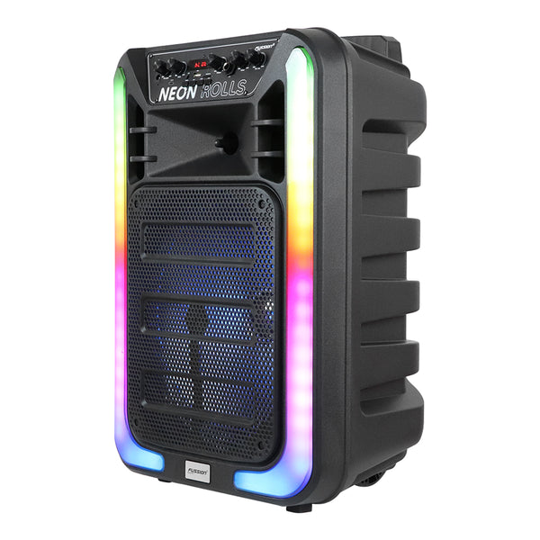 Fussion PBS-12018 Bafle Amplificado De 12" Y 25 000W P.M.P.O De Potencia NEON ROLLS