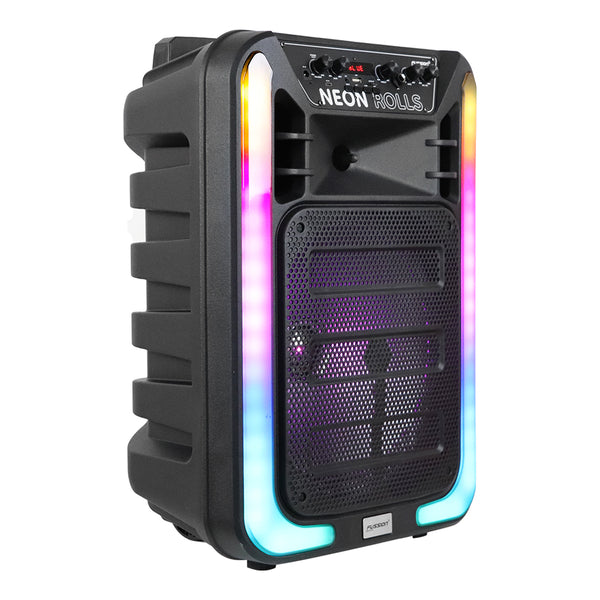 Fussion PBS-12018 Bafle Amplificado De 12" Y 25 000W P.M.P.O De Potencia NEON ROLLS