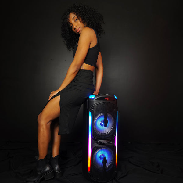 Fussion PBS-2X8002 STARRY NIGHT BAFLE AMPLIFICADO 2X8" 40 000W P.M.P.O