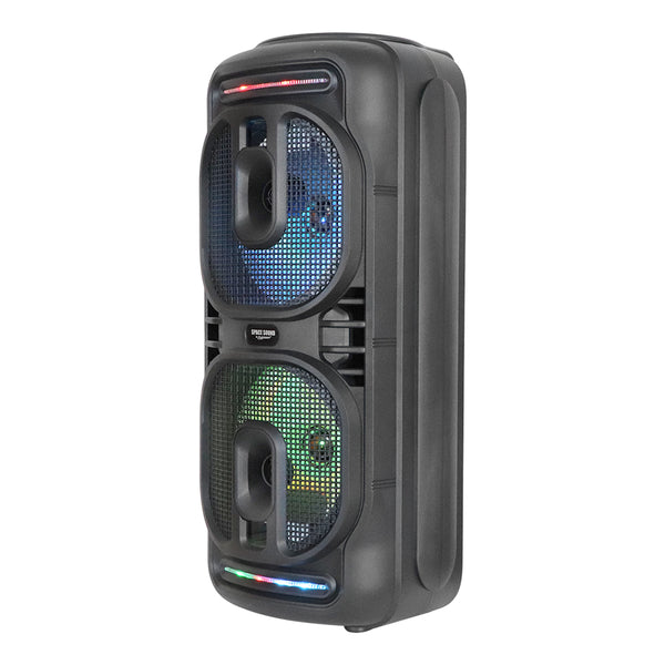 Fussion PBS-2X8003 BAFLE AMPLIFICADO SPACE SOUND 40 000W P.M.P.O 2X8"