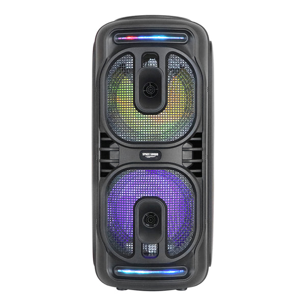 Fussion PBS-2X8003 BAFLE AMPLIFICADO SPACE SOUND 40 000W P.M.P.O 2X8"