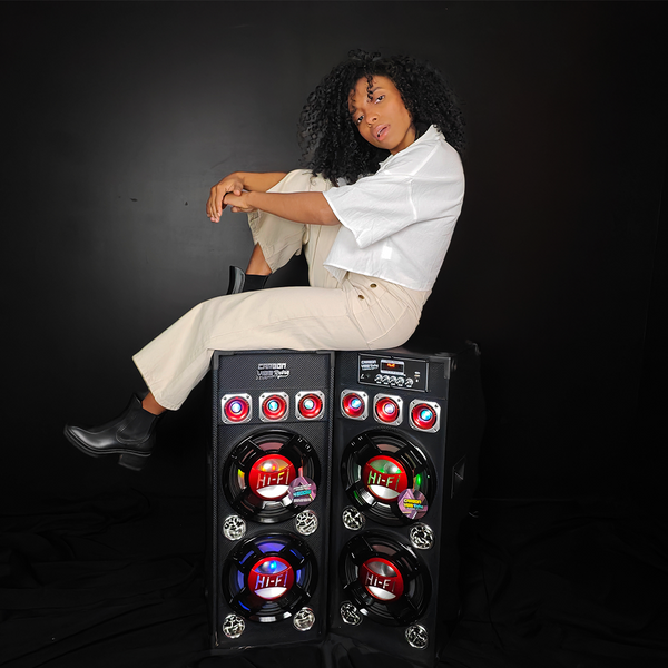 Fussion PBS-3010 JUEGO DE BAFLES ACTIVO Y PASIVO 2X10" CARBON VIBE RETRO 4500W P.M.P.O