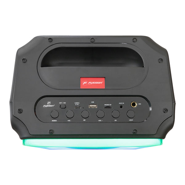 Fussion PBS-65021 ¡Potencia Y Portabilidad En Uno Solo Con Q-BIC Bafle Amplificado 6.5" 8 000W P.M.P.O
