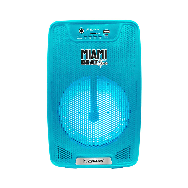 Fussion PBS-65026 Arrasa en la Fiesta con el Potente Bafle Amplificado Miami Beat 6.5" de 10 000W P.M.P.O