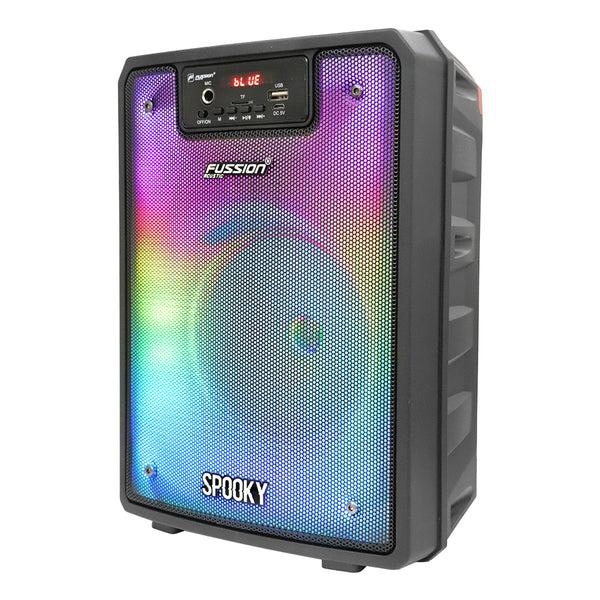 Fussion PBS-65SPOOKY BAFLE AMPLIFICADO 6.5" 9000W P.M.P.O Prepárate Para Adentrarte En Un Mundo Escalofriante De Sonido