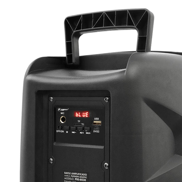 Fussion PBS-8030 Experimenta Un Sonido Infernal DIABLO El Bafle Amplificado De 8" 15 000W P.M.P.O