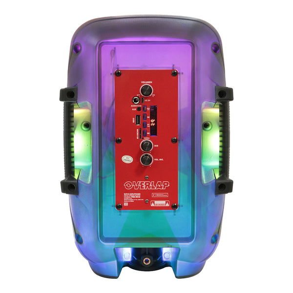 Fussion PBS-8042 ¡Lleva La Fiesta Al Siguiente Nivel Con Iluminación 360 8" 18 000W P.M.P.O OVERLAP