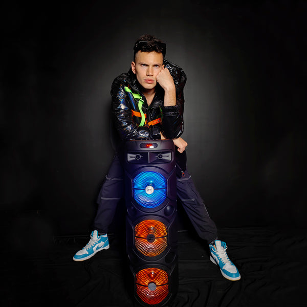 Fussion PBS-8X3004 BAFLE AMPLIFICADO SUPER BASS 3X8" 40 000W P.M.P.O