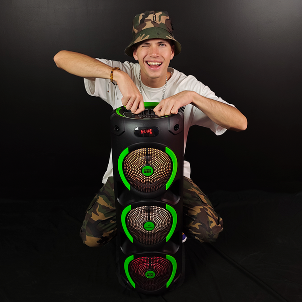 Fussion PBS-8X3005 SOUND WAVE BAFLE AMPLIFICADO 3X8" 20 000W P.M.P.O