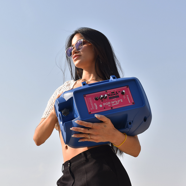 Fussion PBS-9936 POP WAVE BAFLE AMPLIFICADO 8" 20 000W P.M.P.O BACKPACK INCLUIDA