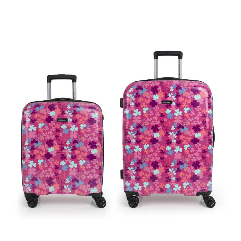 Gabol Juego de 2 maletas (cabina y mediana) CLOVER
