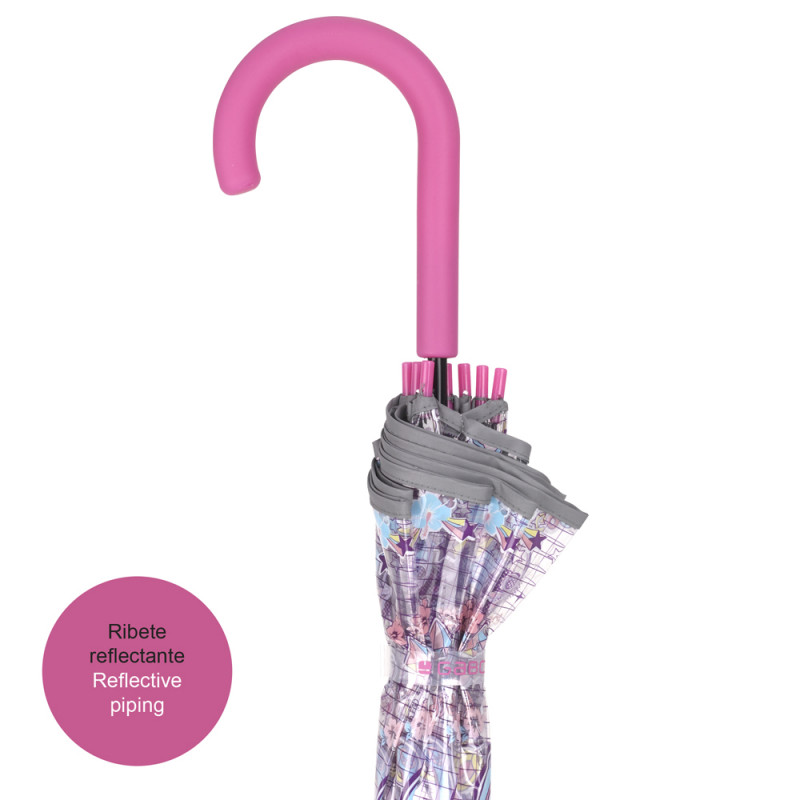 Gabol Paraguas Transparente FUNNY