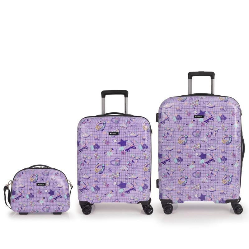 Gabol Juego De 2 Maletas (cabina Y Mediana) Y Neceser FUNNY