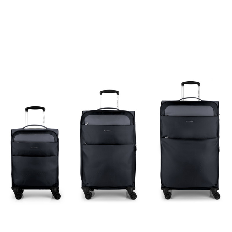 Gabol Juego De 3 Maletas (Cabina Mediana Y Grande) CLOUD