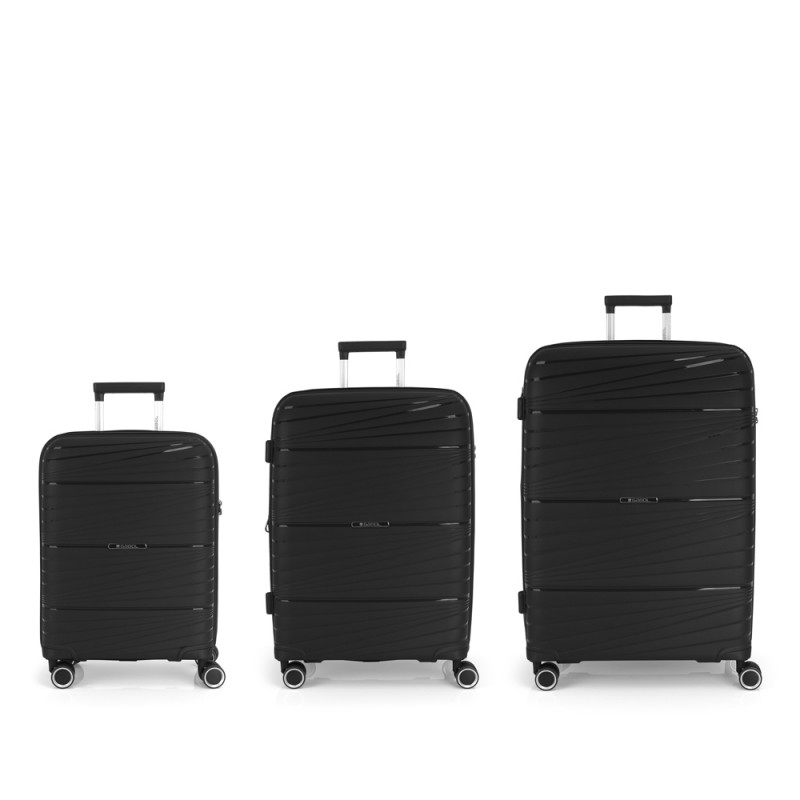 Gabol Juego de 3 Maletas (Cabina Mediana y Grande) KIBA