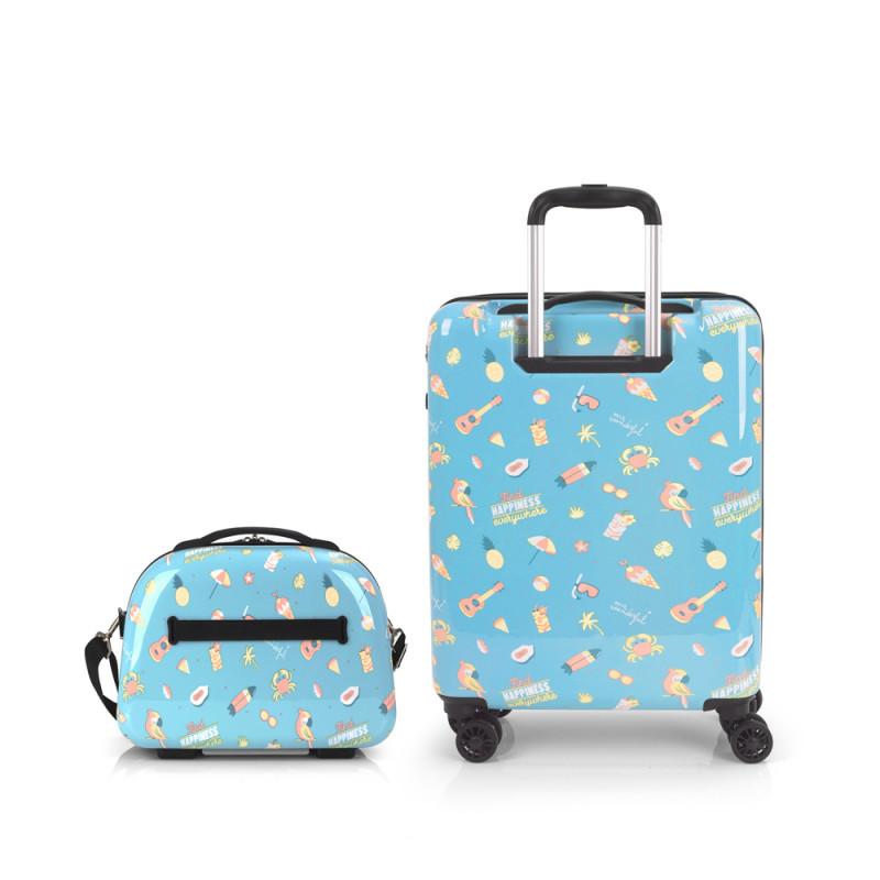 Gabol Juego De Maleta De Cabina Y Neceser HAPPY MR. WONDERFUL