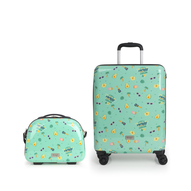 Gabol Juego De Maleta De Cabina Y Neceser HAWAI MR. WONDERFUL