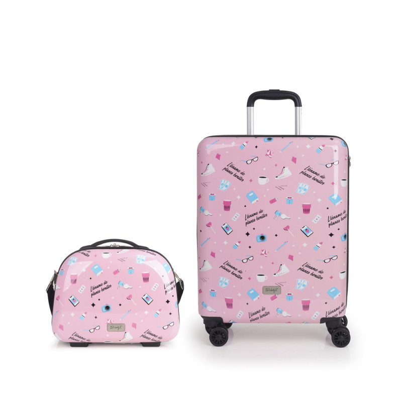 Gabol Juego De Maleta De Cabina Y Neceser LIFE MR.WONDERFUL