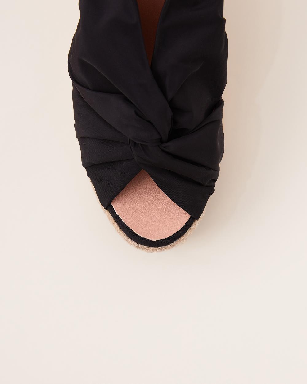 Gaimo Espadrilles Anca NegroSandalias De Cuña En Tejido Acolchado