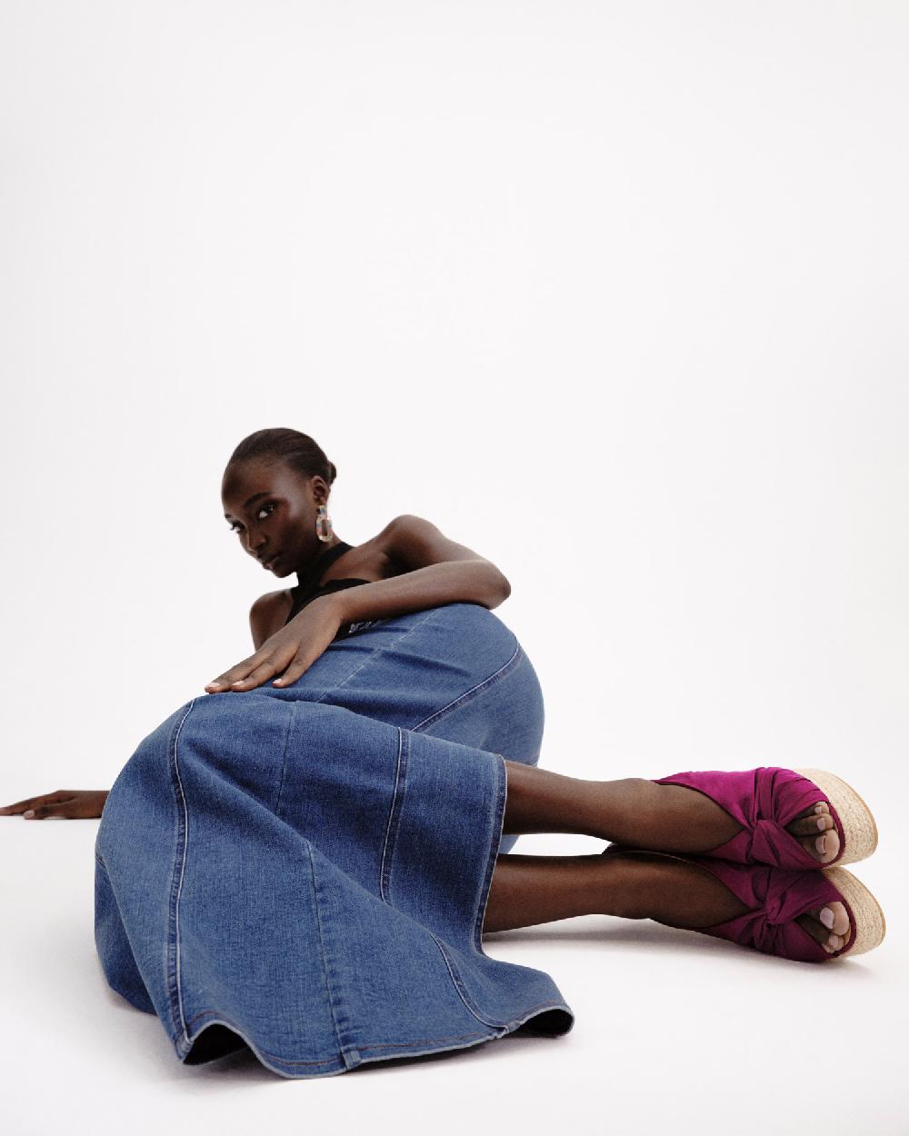 Gaimo Espadrilles Anca ViolinSandalias De Cuña En Tejido Acolchado