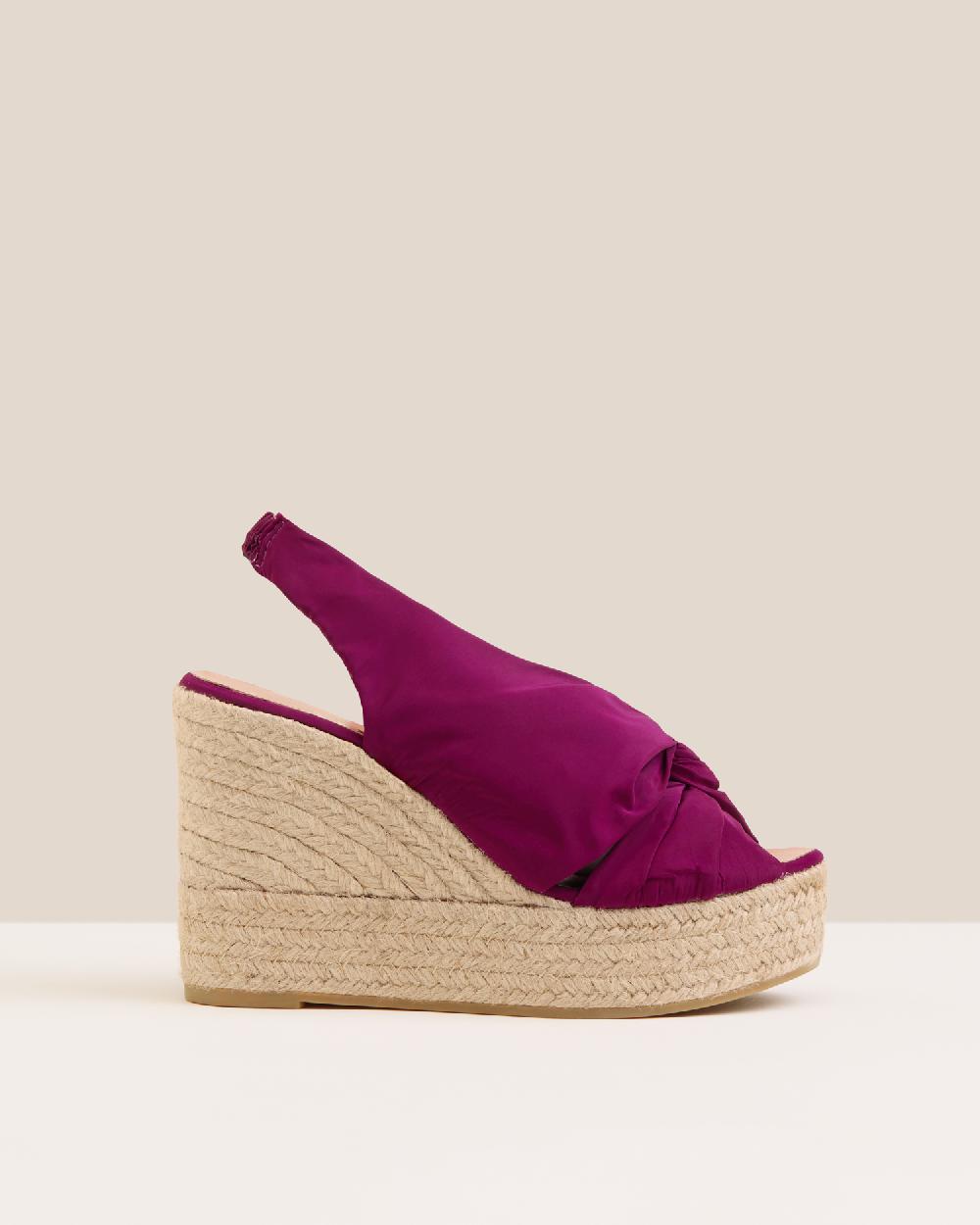 Gaimo espadrilles Anca ViolinSandalias de cuña en tejido acolchado