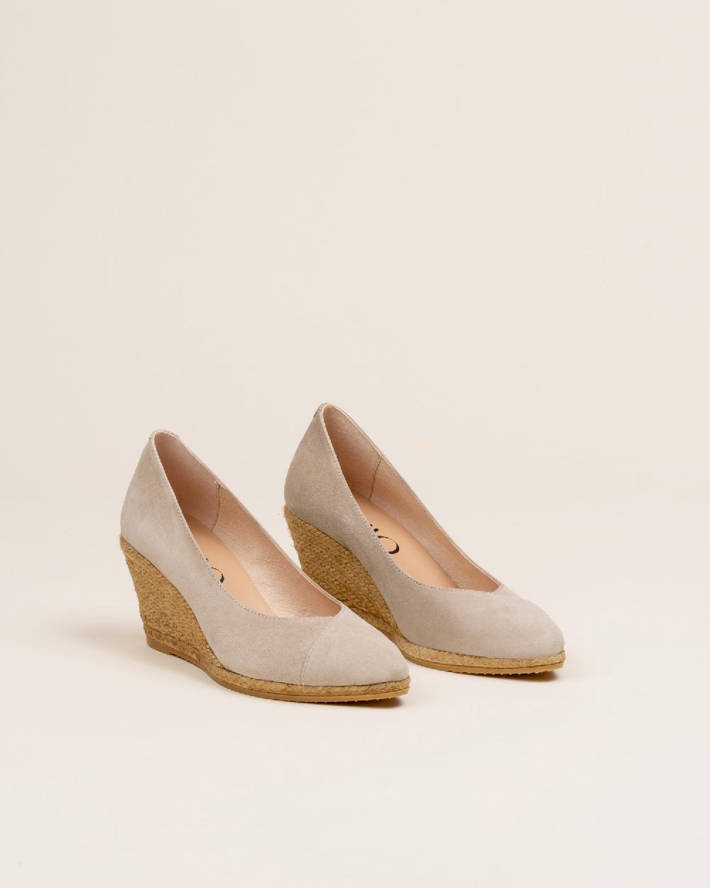 Gaimo Espadrilles Bonny KangarooSalones De Cuña De Yute En Piel Con Escote Pico