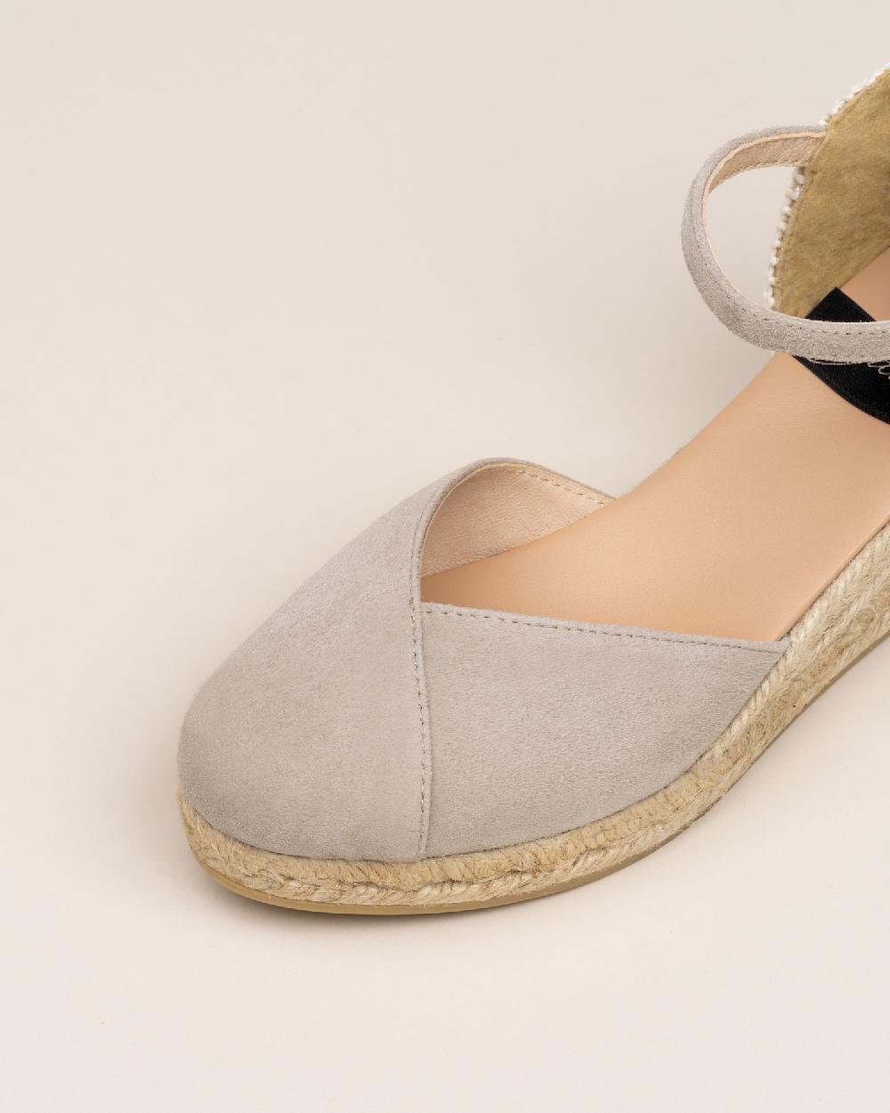 Gaimo Espadrilles Copita KangarooAlpargatas De Cuña En Piel Con Escote Pico