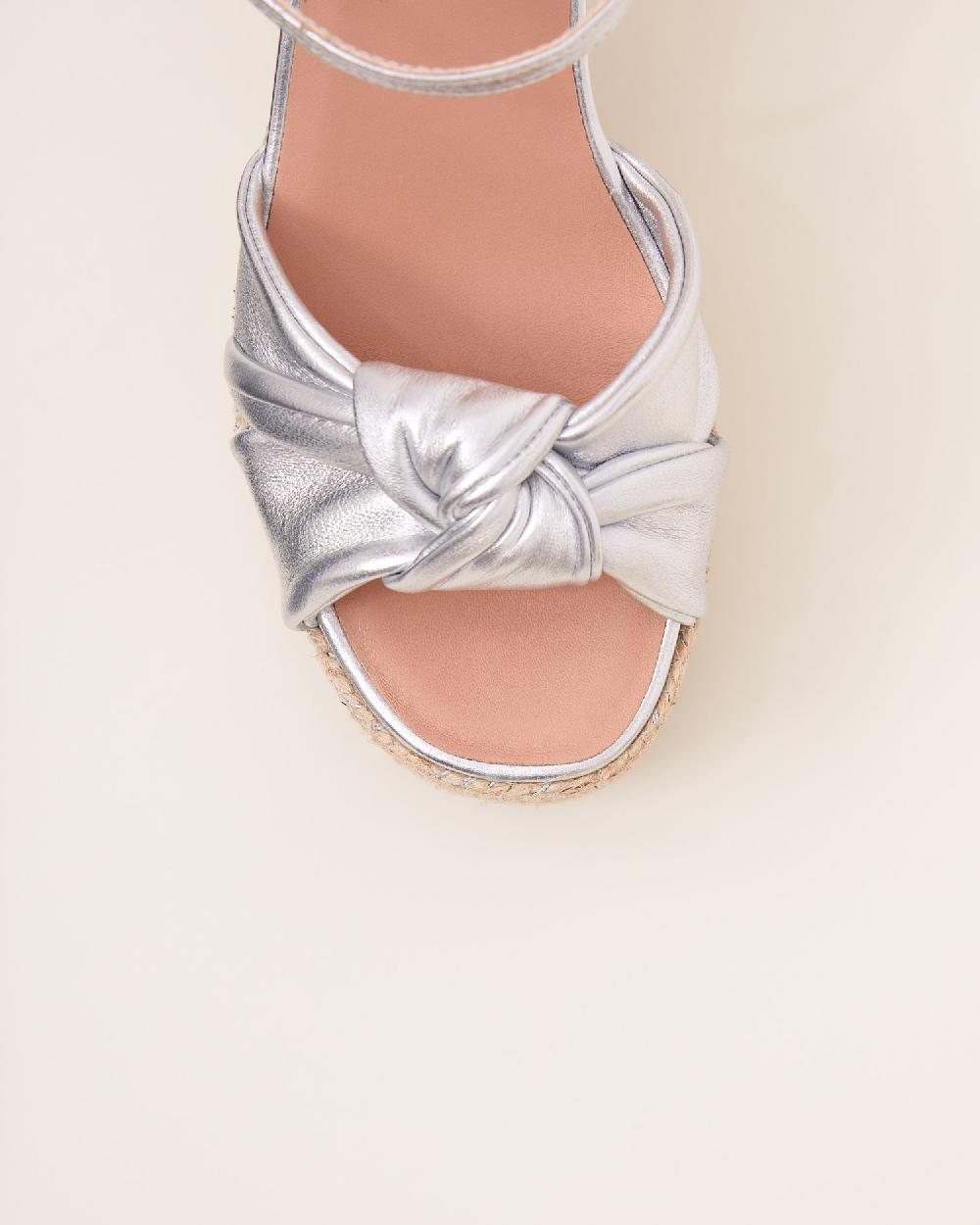 Gaimo Espadrilles Coque PlataSandalias Con Tacón De Yute En Piel Con Tubular