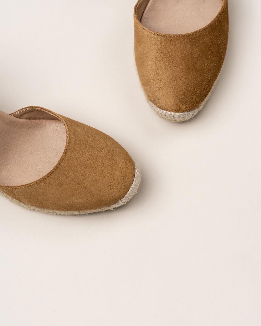 Gaimo Espadrilles Global7 CuoioAlpargatas De Cuña En Piel Con Hebilla