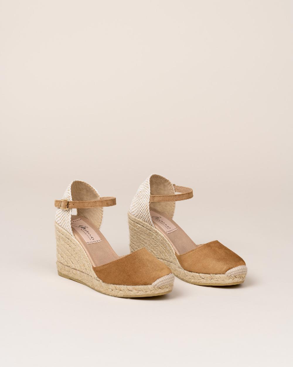 Gaimo Espadrilles Global7 CuoioAlpargatas De Cuña En Piel Con Hebilla