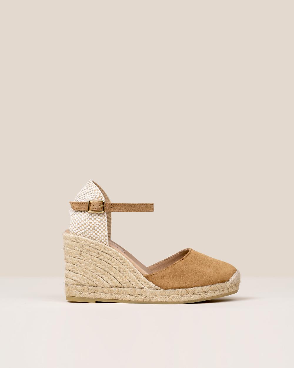 Gaimo espadrilles Global7 CuoioAlpargatas de cuña en piel con hebilla