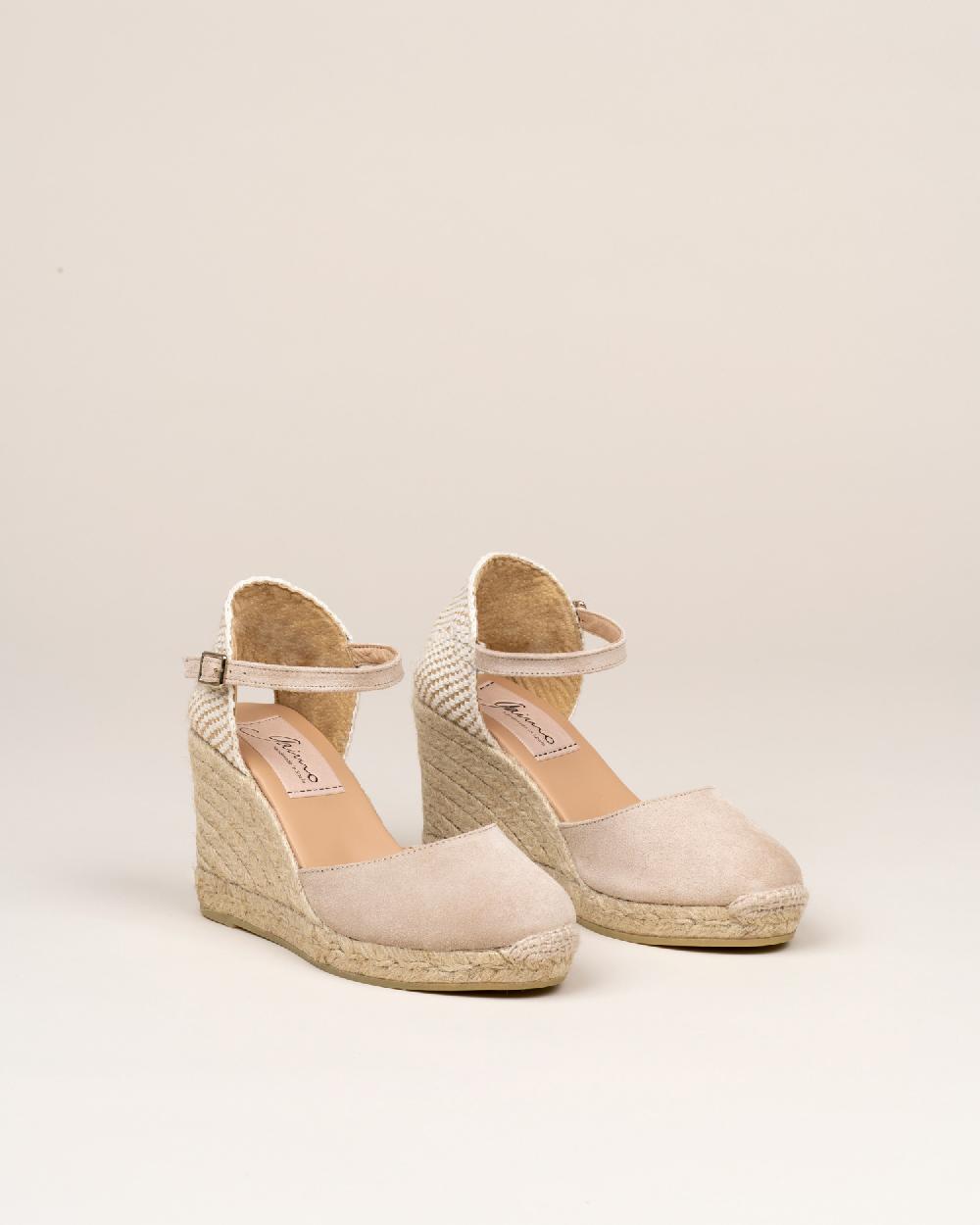 Gaimo Espadrilles Global7 SableAlpargatas De Cuña En Piel Con Hebilla