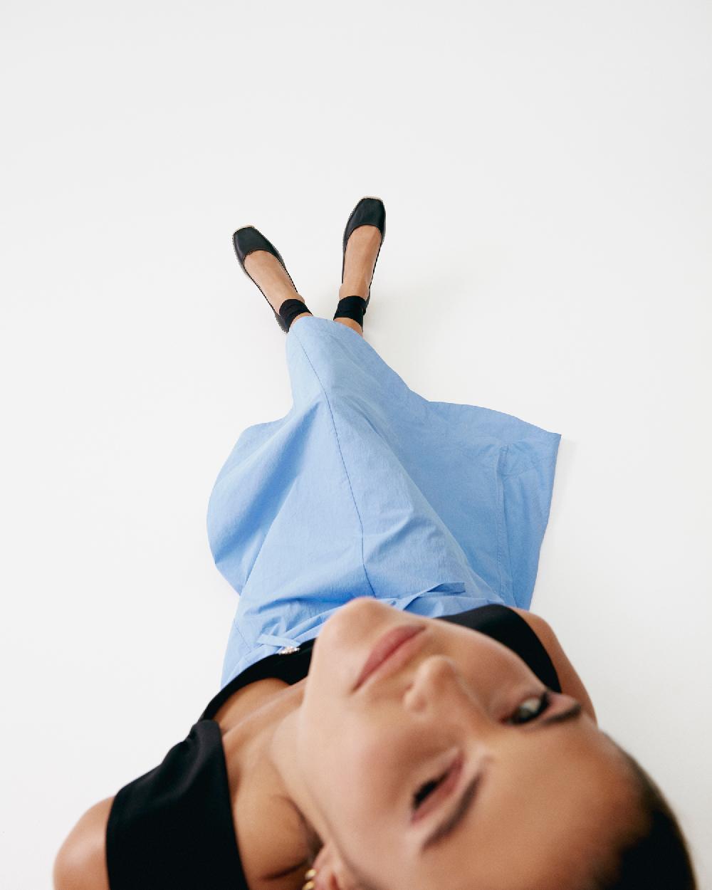 Gaimo Espadrilles Mitsy NegroBailarinas Con Plataforma De Yute En Piel Con Cintas