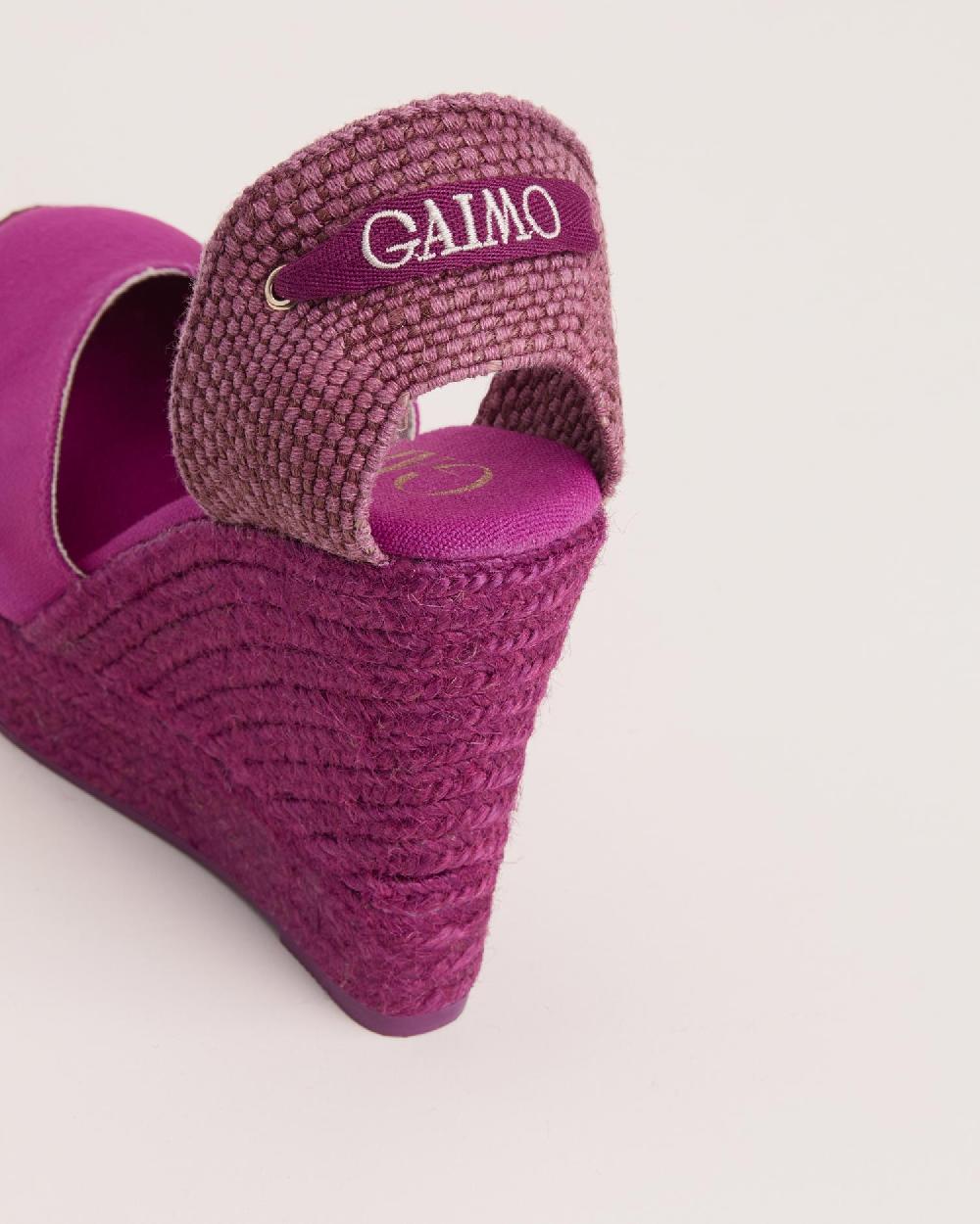 Gaimo Espadrilles Tani PeonyAlpargatas De Cuña Alta Monocolor En Algodón Con Cintas