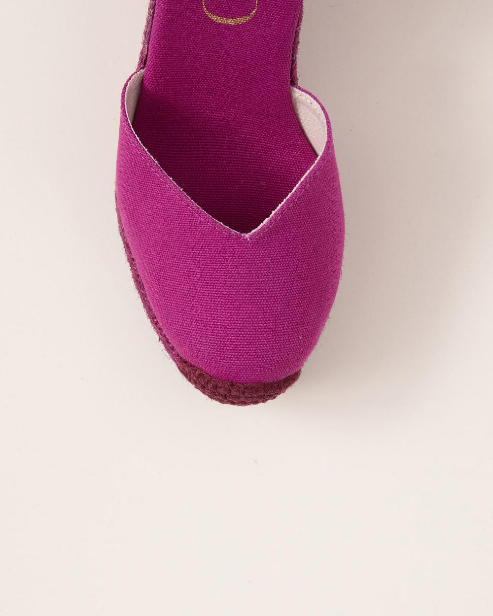 Gaimo Espadrilles Tani PeonyAlpargatas De Cuña Alta Monocolor En Algodón Con Cintas