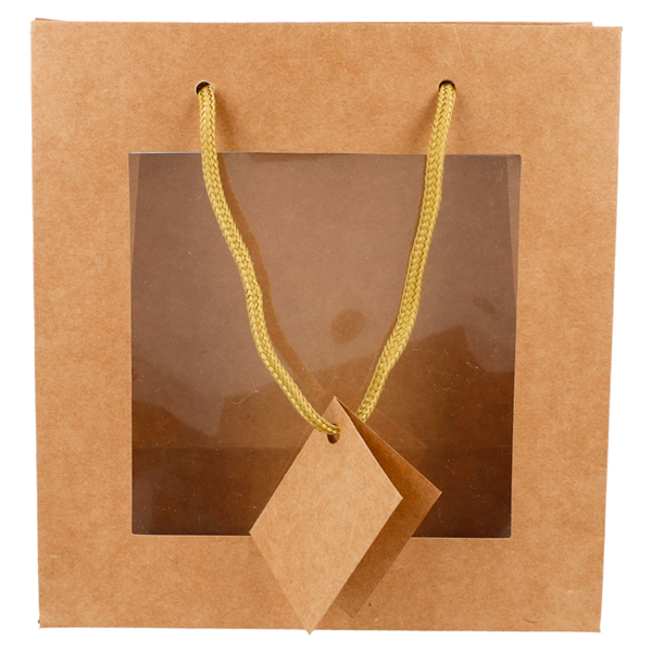 Garcia De Pou 10 U. BOLSAS CON VENTANA 18+8x19 CM NATURAL KRAFT (10 UNID.)