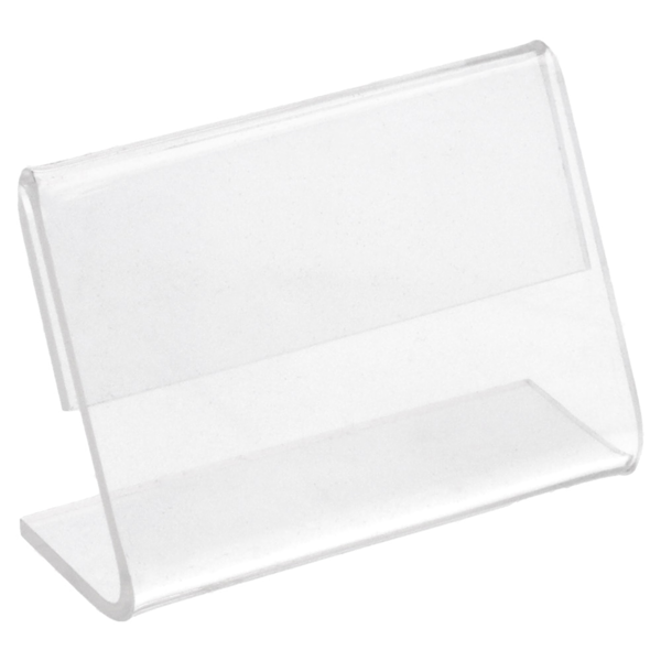 Garcia De Pou 10 U. CABALLETES PARA ETIQUETAS 6x4x2 5 CM TRANSPARENTE PVC (1 UNID.)