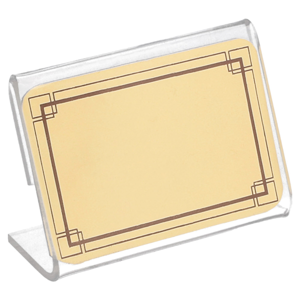 Garcia De Pou 10 U. CABALLETES PARA ETIQUETAS 6x4x2 5 CM TRANSPARENTE PVC (1 UNID.)