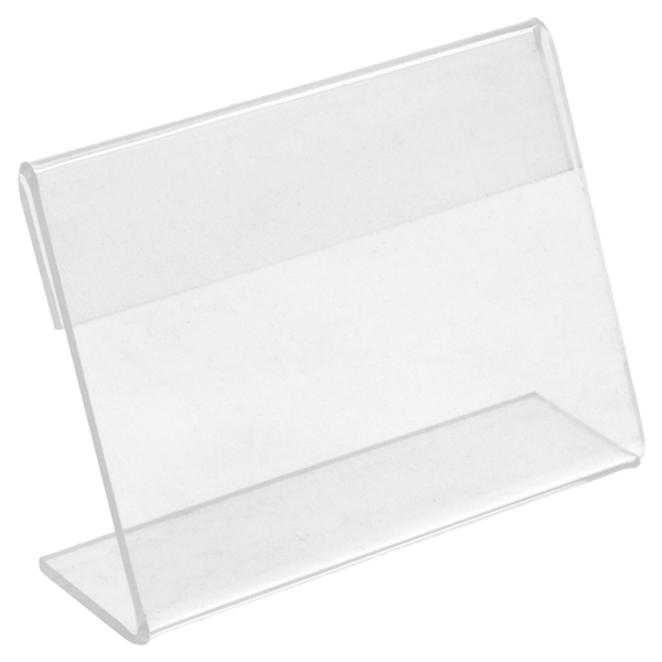 Garcia De Pou 10 U. CABALLETES PARA ETIQUETAS 8x6 5x2 CM TRANSPARENTE PVC (1 UNID.)
