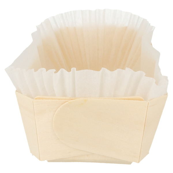 Garcia De Pou 100 U. BARQUILLAS MADERA + MOLDES SILICONADOS 1450 ML 23x13x7 CM NATURAL MADERA (100 UNID.)
