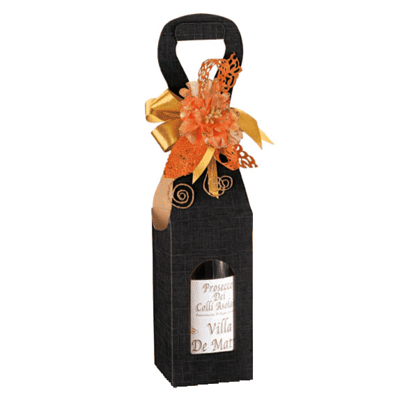 Garcia de pou 100 U. CAJAS 1 BOTELLA 9x9x41 CM NEGRO CARTÓN (100 UNID.)