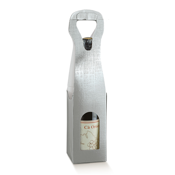 Garcia de pou 100 U. CAJAS 1 BOTELLA 9x9x41 CM PLATEADO CARTÓN (1 UNID.)